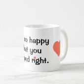 強打された右のマグ コーヒーマグカップ (正面右)