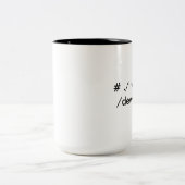 強打のマグの生命間違い ツートーンマグカップ (中央)