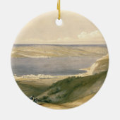 強打の方に見るガリラヤまたはGenezarethの海 セラミックオーナメント (裏面)