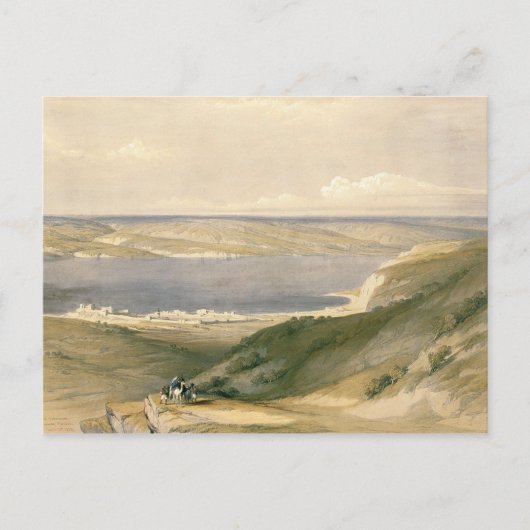 強打の方に見るガリラヤまたはGenezarethの海 ポストカード (正面)