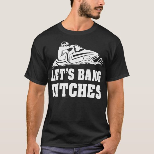 強打の溝のスノーモービルのTシャツを許可します Tシャツ (正面)