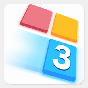 強打3のステッカー スクエアシール
