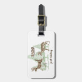 強打! ちょうどからかいます! 狩りのユーモア ラゲッジタグ (正面縦)