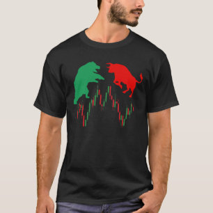 強気で弱気のキャンドル Tシャツ