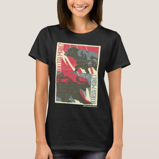 強気と弱気 Tシャツ (正面)