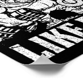 強気なパワーリフティングボディビル ポスター (角)