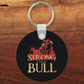 強気な強力持ち上げボディビル1 キーホルダー (正面)