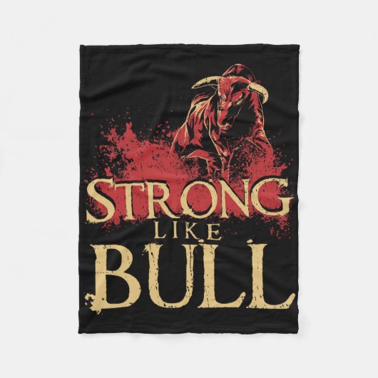 強気な強力持ち上げボディビル1 フリースブランケット (正面)