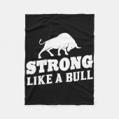 強気な強力持ち上げボディビル9 フリースブランケット (正面)