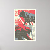 強気の弱気な株式市場キャンバスウォールアート キャンバスプリント (正面)