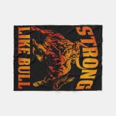 強気の強力持ち上げボディビル11 フリースブランケット (正面(横))