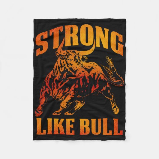 強気の強力持ち上げボディビル11 フリースブランケット (正面)