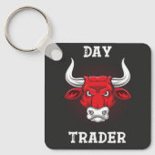 強気の日トレーダーのキーチェーン キーホルダー (正面)