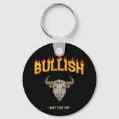 強気の日トレーダ買ーDipヴィンテージ投資家 キーホルダー (正面)