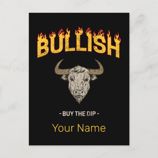 強気の日トレーダ買ーDipヴィンテージ投資家 シーズンポストカード (正面)