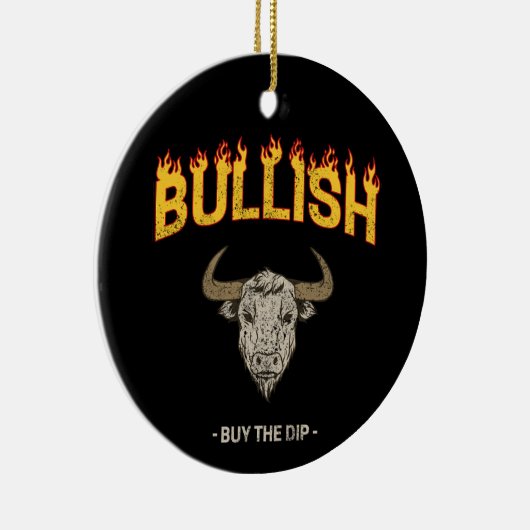 強気の日トレーダ買ーDipヴィンテージ投資家 セラミックオーナメント (右)