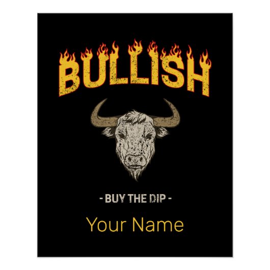 強気の日トレーダ買ーDipヴィンテージ投資家 ポスター (正面)