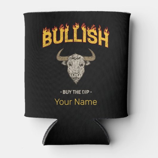 強気の日トレーダ買ーDipヴィンテージ投資家 缶クーラー (正面)