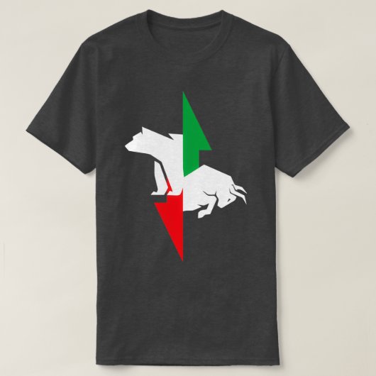 強気及び弱気要因Fx株式市場の取引前 Tシャツ (デザイン正面)