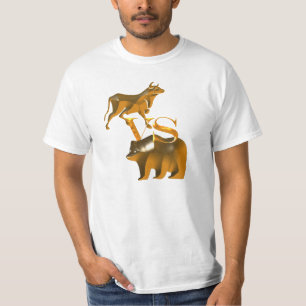 強気市場と弱気市場 Tシャツ