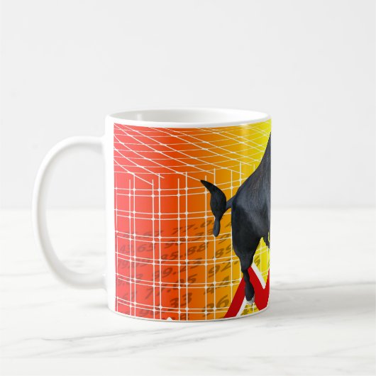 強気市場を充電す走る コーヒーマグカップ (左)