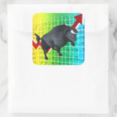 強気市場を充電す走る スクエアシール (バッグ)