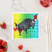 強気市場を充電す走る スタンダードカクテルナプキン (インサイチュ)