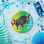 強気市場を充電す走る ペーパープレート (パーティー)