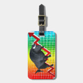 強気市場を充電す走る ラゲッジタグ (正面縦)