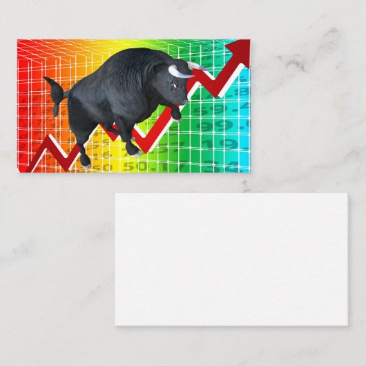 強気市場を充電す走る 名刺 (正面/裏面)