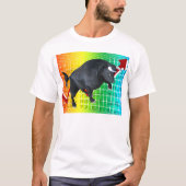 強気市場を充電す走る Tシャツ (正面)