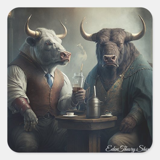 強気市場協会 スクエアシール (正面)