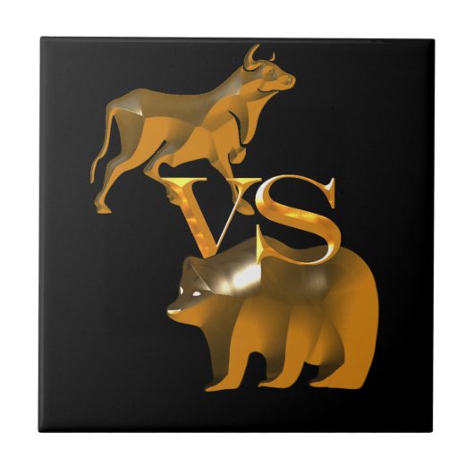 強気市場対弱気市場 タイル (正面)