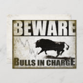 強気市場投資家向けはがき ポストカード (正面/裏面)