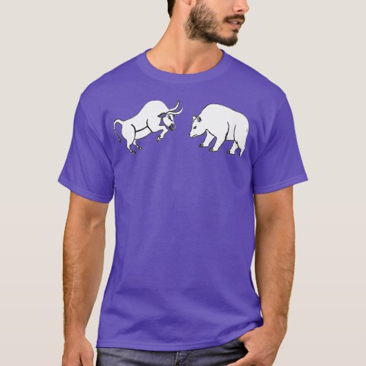 強気弱気市場の為替トレーダー Tシャツ (正面)