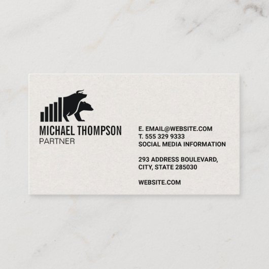 強気弱気株 |財務グラフ 名刺 (裏面)