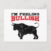 強気感じの強気相場 ポストカード (正面)