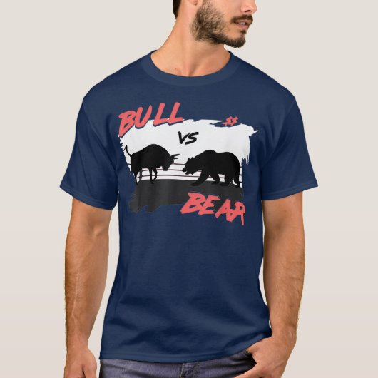 強気相場と弱気相場の取引 - 投資家 Tシャツ (正面)
