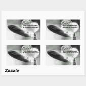 強気相場の急落ユーモア 長方形シール (シート)