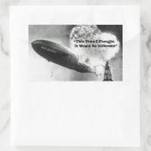 強気相場の急落ユーモア 長方形シール (バッグ)