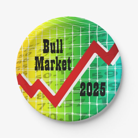強気相場 2025 ペーパープレート (正面)