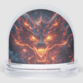 強烈なエネルギーを放つ炎のドラゴンヘッド (裏面)