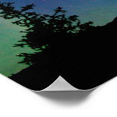 強烈なオーロラボレアリスブラックスプルース大雅 ポスター (角)