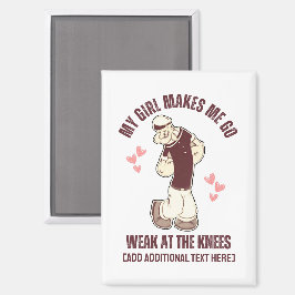 強烈なバレンタインデーのプレゼント 弱い膝の日  マグネット