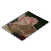 強烈なピンクローズブドフラワー自然手帳 ノートブック (左側)