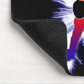 強烈なベース奏者のグラフィック マウスパッド (コーナー)