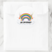 強烈な二重虹 ラウンドシール (バッグ)