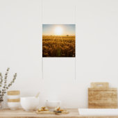 強烈な夜間太陽 ポスター (キッチン)