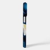 強烈な抽象芸術ブルーイエローポートレート 芸術的 Case-Mate iPhoneケース (裏面 / 右)