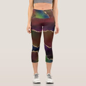 強烈な暗灰岩 | ムーディレインボージュエルトーン カプリレギンス (正面)